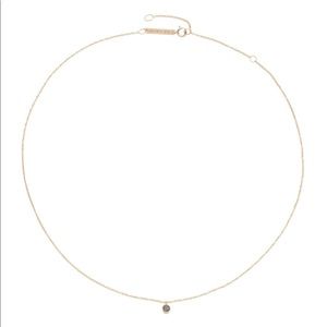 Zoe Chicco 14K YG Black Diamond Choker Necklace